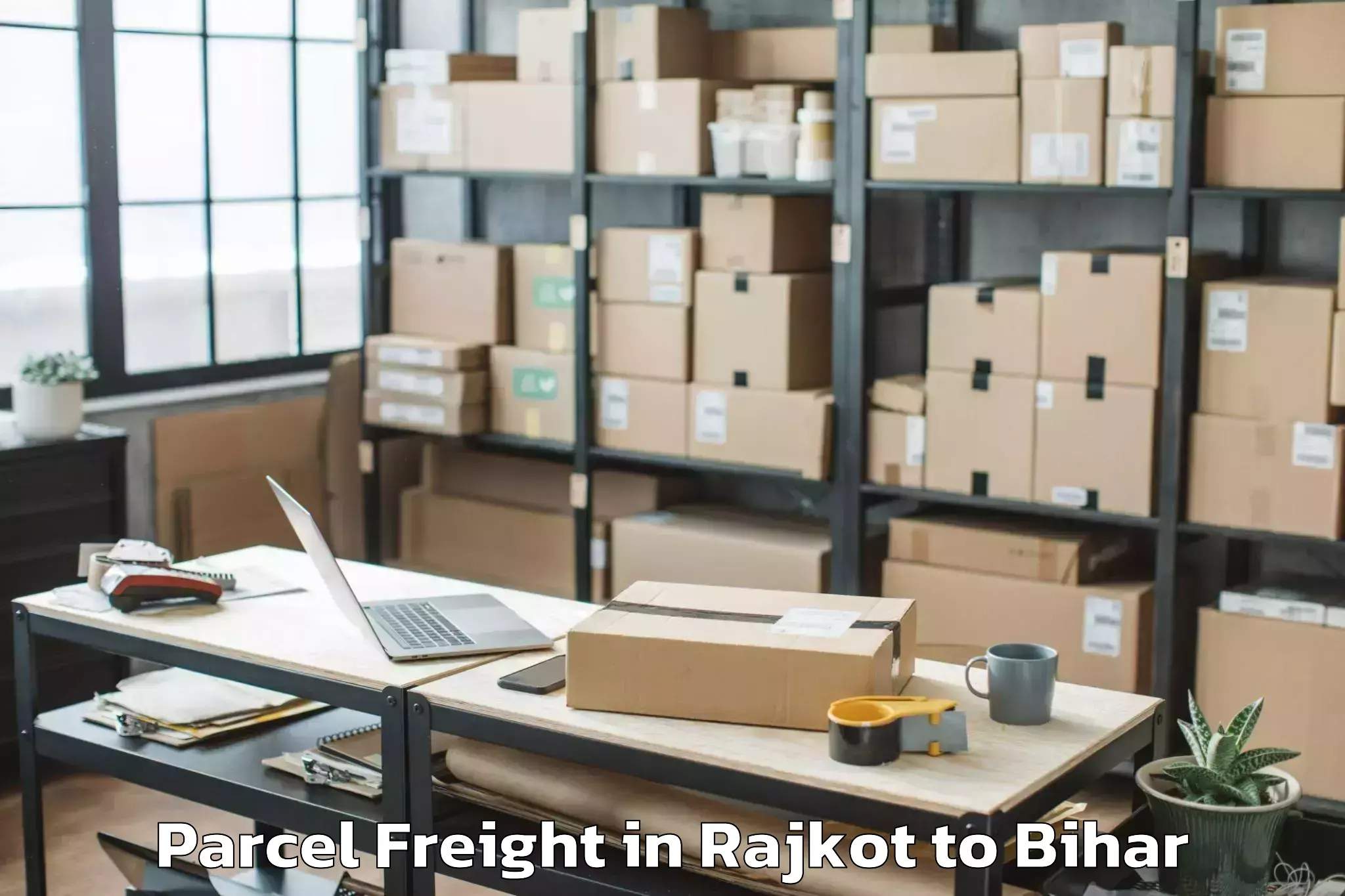 Trusted Rajkot to Surajgarha Parcel Freight